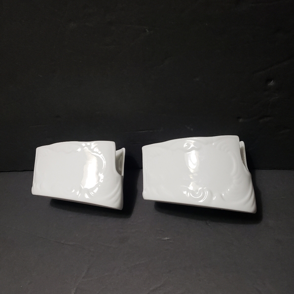 Vintage 1950 Set Of 2 GEROLD PORZELLAN Serving Spoon Rest - Picture 1 of 9